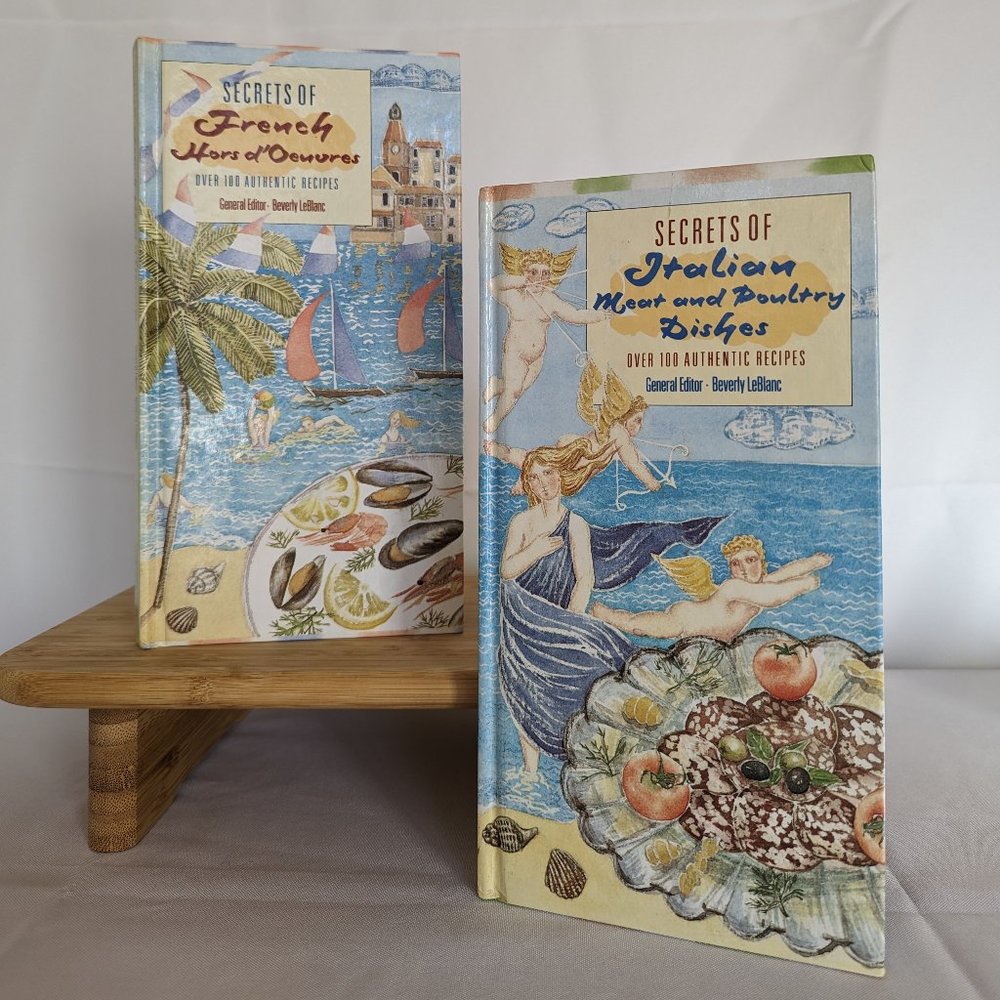 VTG "Secrets of" French & Italian Cookbooks